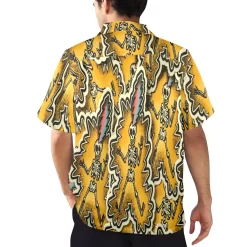 Grateful Dead Electric Skeleton Hawaiian Shirt mockup back