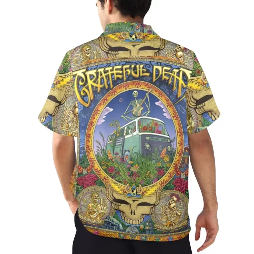 Grateful Dead Garden of Eden Hawaiian Shirt mockup back