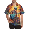 Grateful Dead Skelton Guitar Player Hawaiian Shirt On The Body