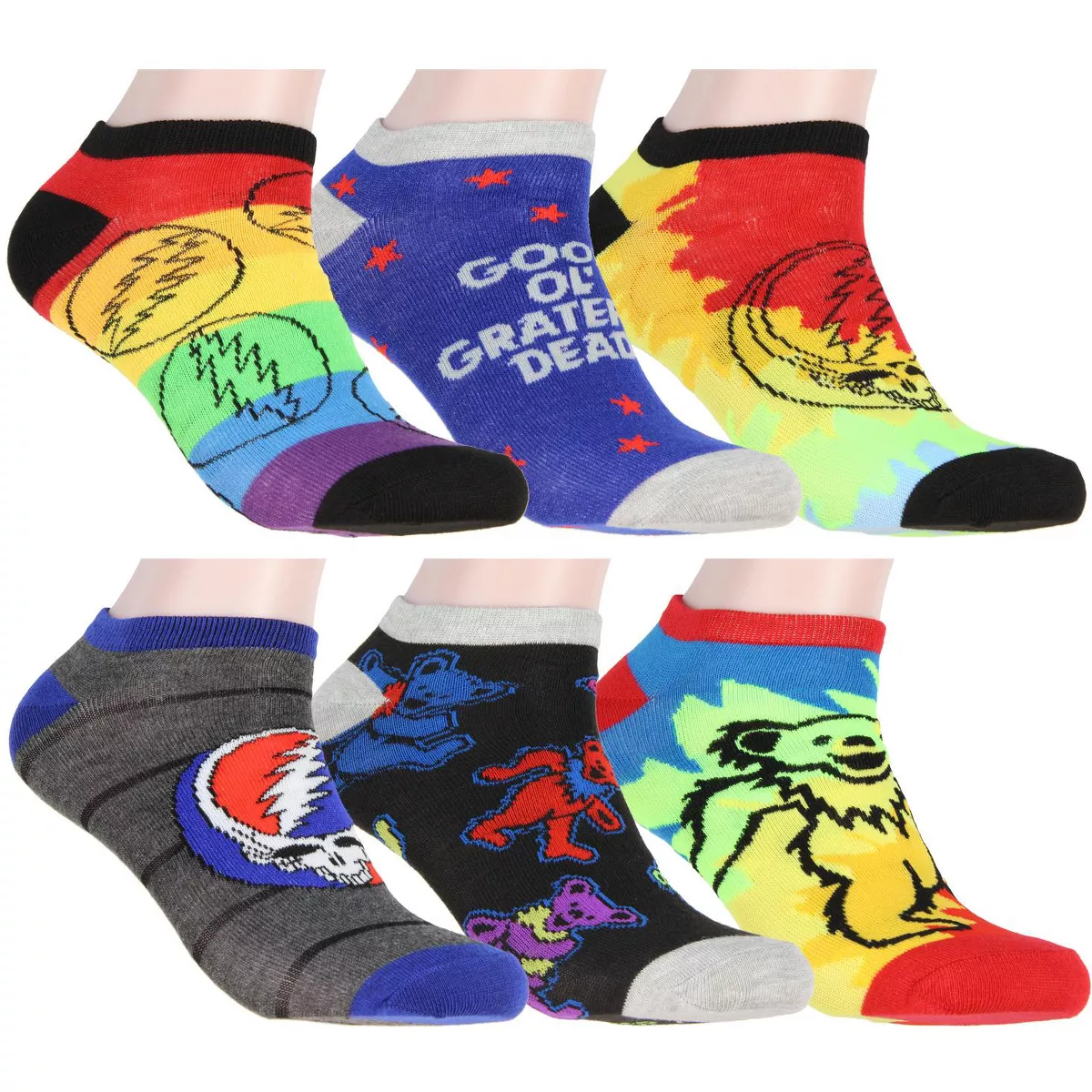 Grateful Dead Socks Adult Dancing Bears And Steal Your Face