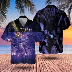 Great Rock Band Rush In Rio Hawaiian Shirt