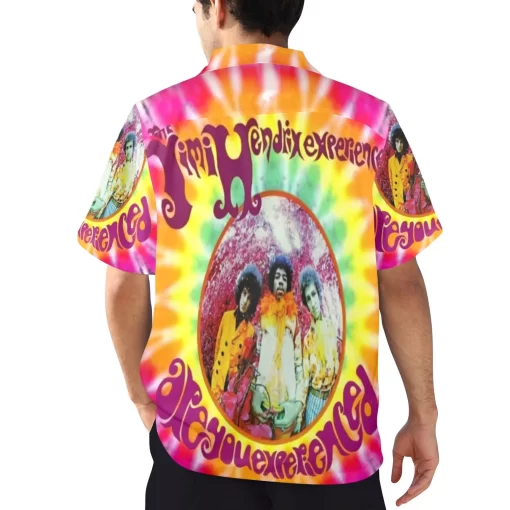 Jimi Hendrix Are you experienced Hawaiian Shirt Muckup Back