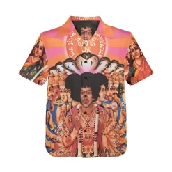 Jimi Hendrix Axis bold as love Hawaiian Shirt Front