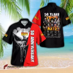 Kiss Band 2023 Short-Sleeve Hawaiian Shirt