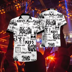 Kiss Band Photo Collage Hawaiian Shirt