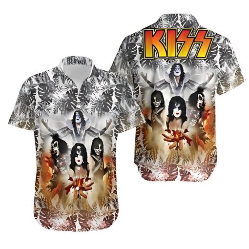 Kiss Band Tropical Hawaii Shirt