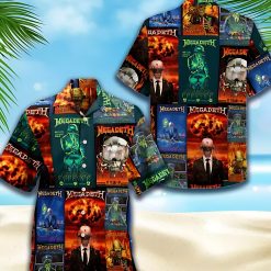 Megadeth Album Art Collage Hawaiian Shirt