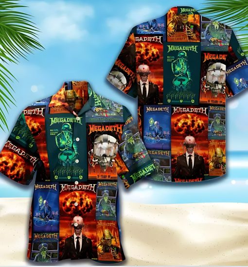 Megadeth Album Art Collage Hawaiian Shirt