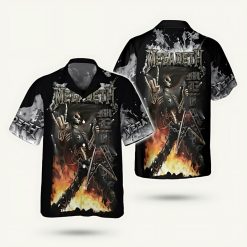 Megadeth Rock Band Symphony Of Destruction Hawaiian Shirt