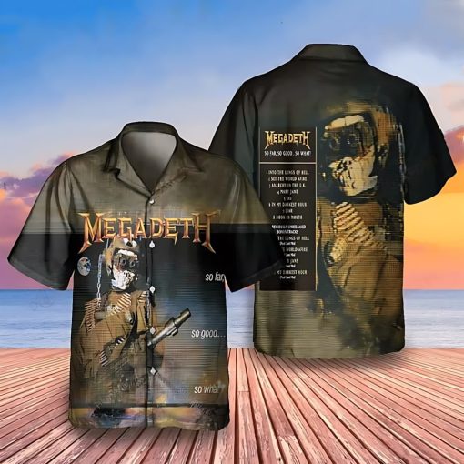 Megadeth So Far, So Good, So What! 1988 Hawaiian Shirt