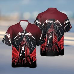 Metallica Red Lightning Hawaiian Shirt