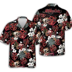 Motley Crue Paradise City Pentagram Hawaiian Shirt