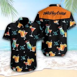 Motley Crue Tropical Drinks Hawaiian Shirt