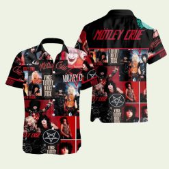 Motley Crue Wild Side Photo Collage Hawaiian Shirt