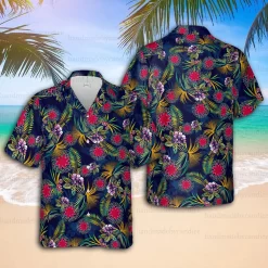 Red Hot Chili Peppers Floral Paradise Hawaiian Shirt