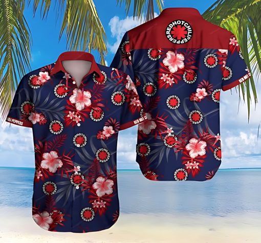 Red Hot Chili Peppers Hibiscus Blast Hawaiian Shirt