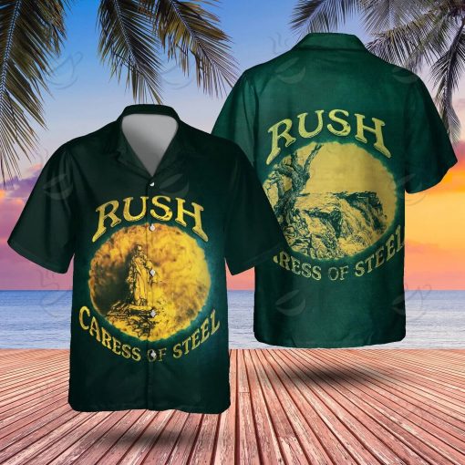 Rock Band Rush Caress Of Steel Hawaiian Shirt