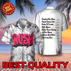 Rush Album Tracklist Hawaiian Shirt