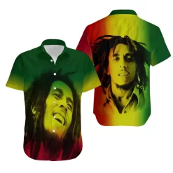 Singer Bob Marley Art Hawaiian Shirt