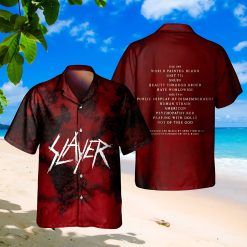 Slayer World Painted Blood Album Hawaiian Shirt