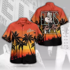 Sunset Elvis The King of Rock 'n' Roll Hawaiian Shirt