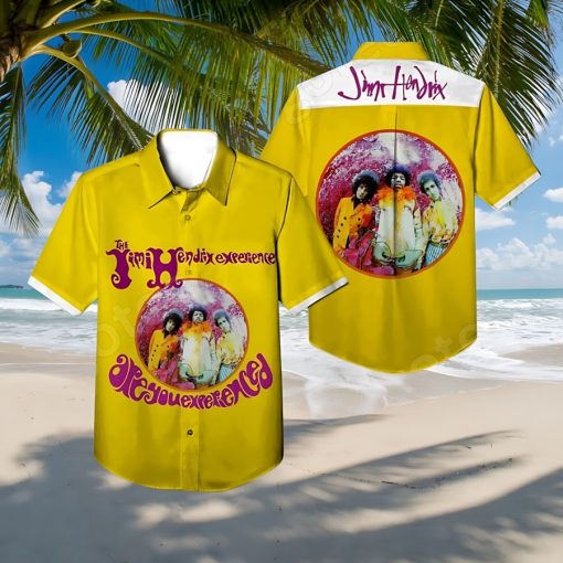 The Jimi Hendrix Experience Are You Experienced Yellow Hawaiian Shirt