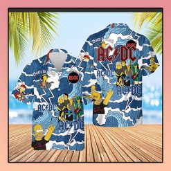 The Simpson Acdc Hawaiian Shirt