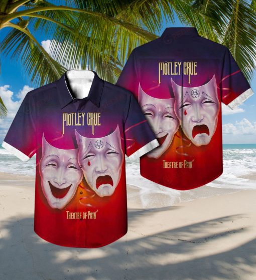 Theatre Of Pain Studio Album By Mötley Crüe Hawaiian Shirt