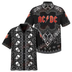 Ac&Dc Merch Album's Name Rock Band Art Hawaiian Shirt