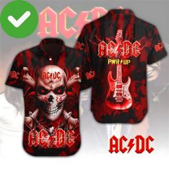 Ac&Dc Merch Art Flowers Pattern Hawaiian Shirt