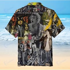 AC/DC Skull Bandana Hawaiian Shirt