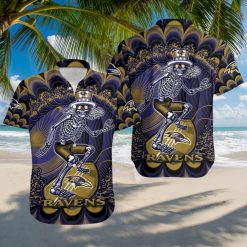 Baltimore Ravens Deadhead Vibes Hawaiian Shirt