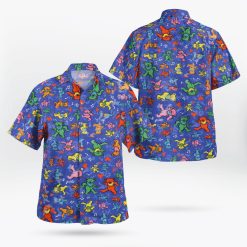 Grateful Dead Colorful Dancing Bears Hawaiian Shirt