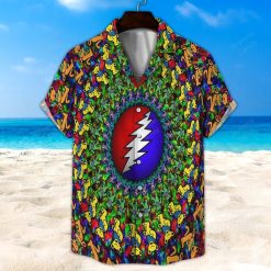 Grateful Dead Lightning Bolt Mandala Hawaiian Shirt