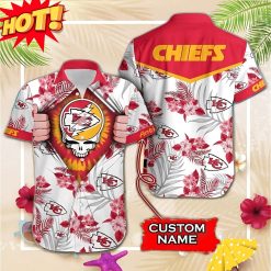 Kansas City Chiefs Grateful Dead Personalized Hawaiian Shirt