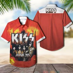 Kiss Alive 35 Album Hawaiian Shirt