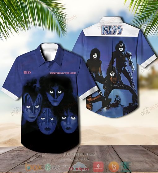 Kiss Band Creatures Of The Night Album Hawaiian Shirt