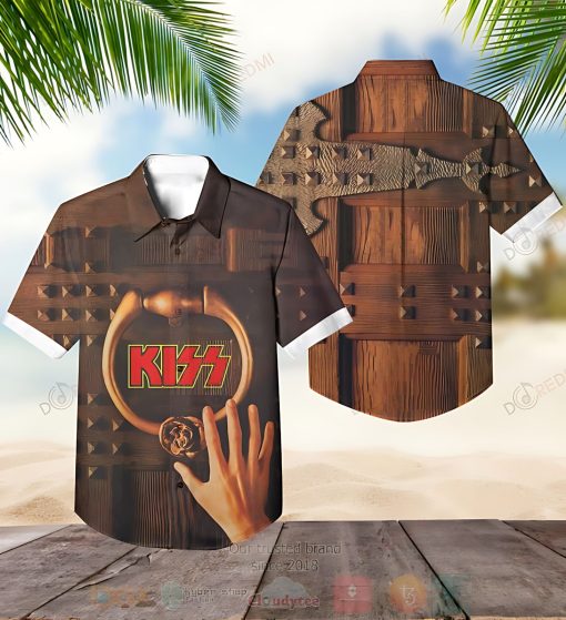 Kiss Band Music From The Elder Short Sleeve Hawaiian Shirt