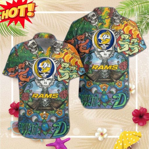 Los Angeles Rams Grateful Dead NFL Hawaiian Shirt