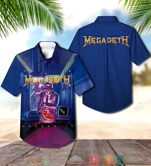 Megadeth Band Hangar 18 Hawaiian Shirt