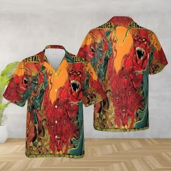 Metallica Fiery Beast Hard Rock Hawaiian Shirt