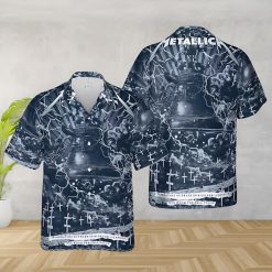 Metallica For Whom the Bell Tolls Happy 40th Anniversary Of Ride The Lightning Hawaiian Shirt