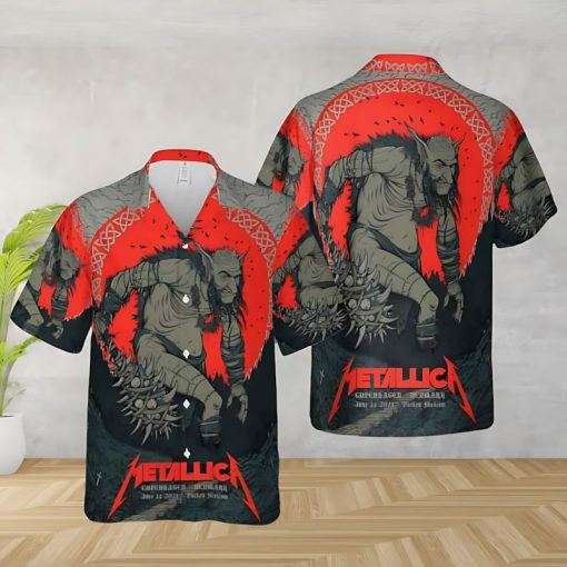 Metallica M72 World Tour In Parken Stadium Copenhagen Denmark Hawaiian Shirt