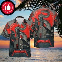 Metallica M72 World Tour In Parken Stadium Copenhagen Denmark On June 16 2024 Hawaiian Shirt