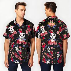 Misfits Skull Floral Hawaiian Shirt