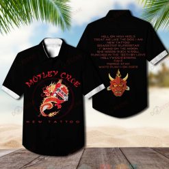 Motley Crue New Tattoo Black Album Hawaiian Shirt