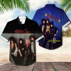 Motley Crue Raw Tracks Album Hawaiian Shirt