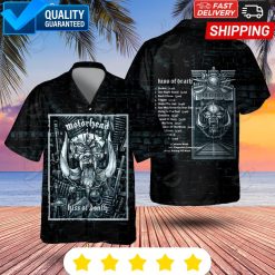 Motorhead Kiss Of Death Album Hawaiian Shirt