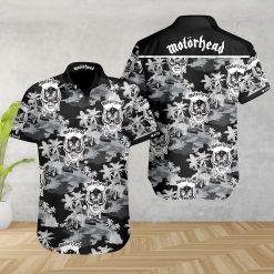 Motorhead Rock Band Camo Skull Hawaiian Shirt