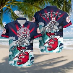 New York Yankees Grateful Dead Hawaiian Shirt